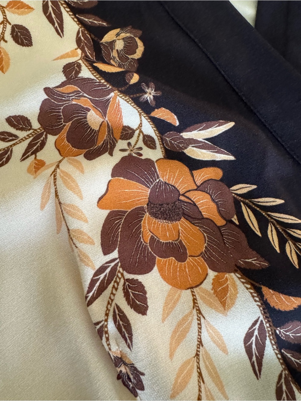 Anthropologie Farm Rio Long Sleeve Floral Wrap Midi Dress Size Medium New - Picture 6 of 13